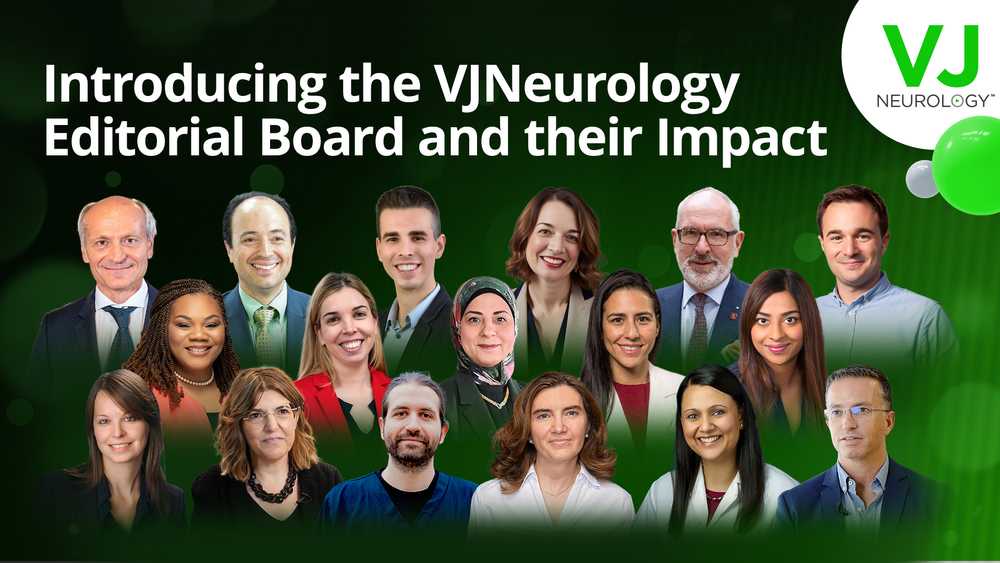 A photo of the VJNeurology expert editorial board with expertise spanning different areas of neurology