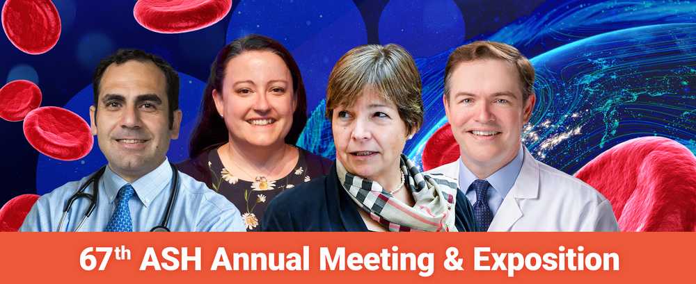 Banner showing key opinion leaders at ASH Annual Meeting & Exposition 2025